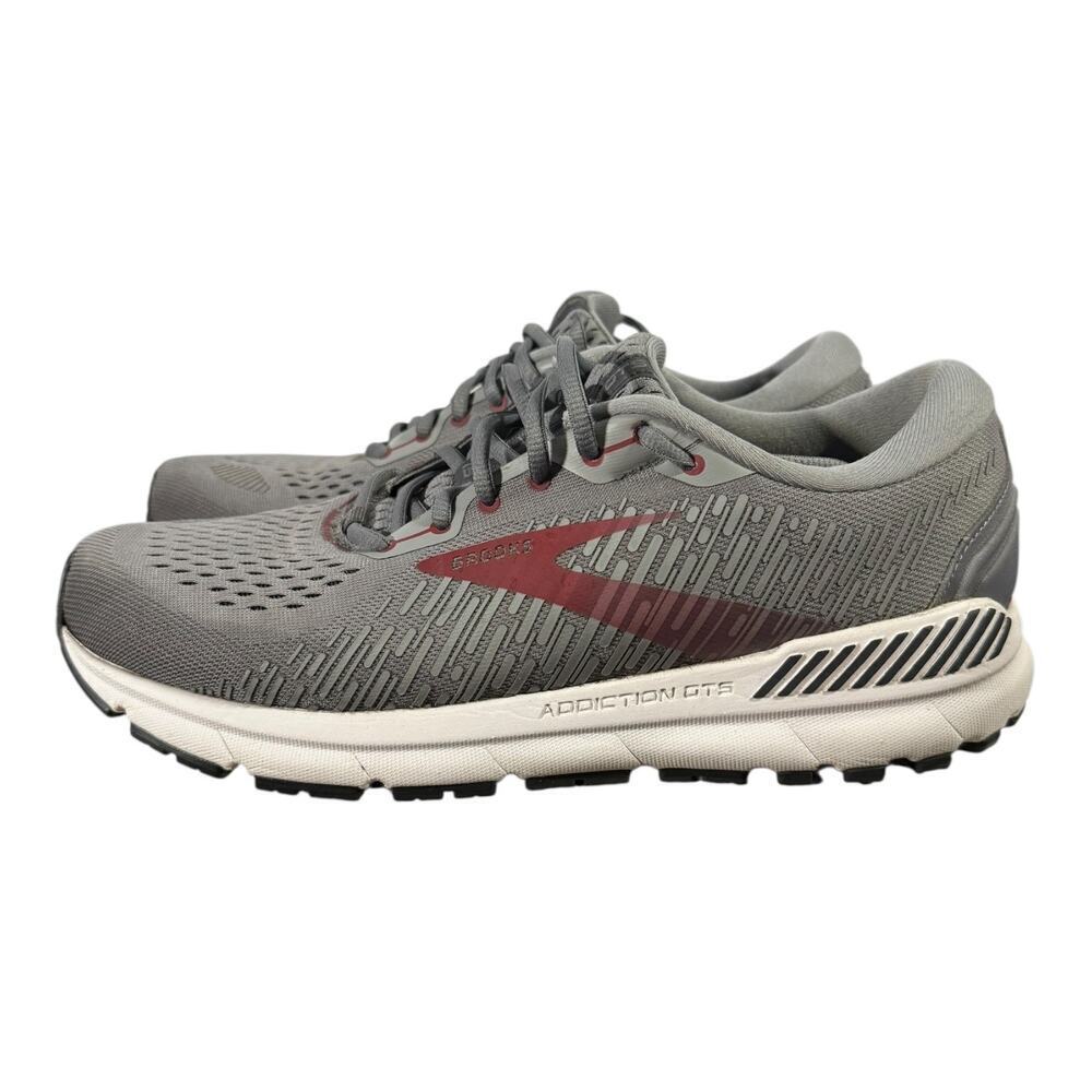 Brooks Men’s Addiction GTS 15 Running Snow Gray Size 10.5 Medium - Picture 4 of 8
